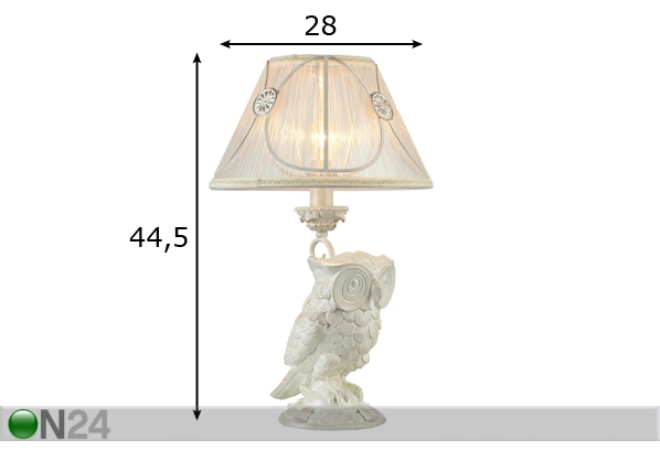 Настольная лампа Athena размеры