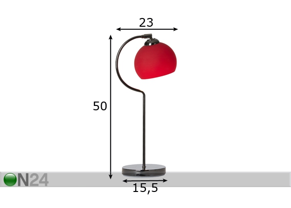 Настольная лампа Ball размеры
