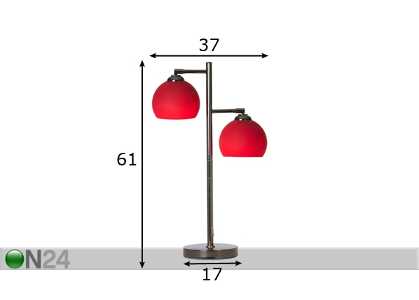 Настольная лампа Ball-2 размеры
