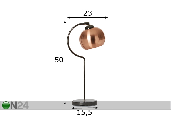 Настольная лампа Ball-M размеры