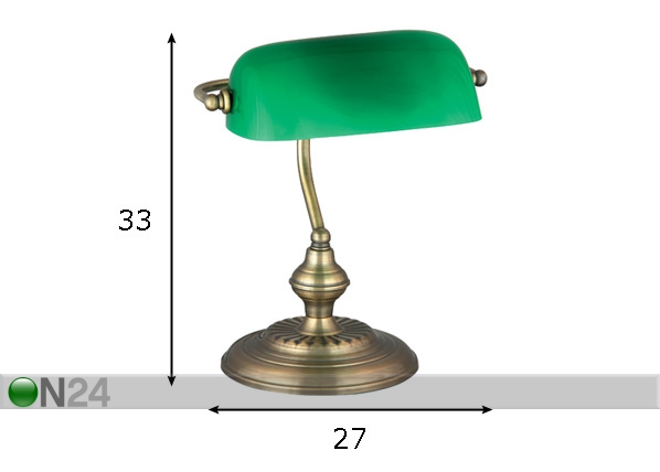 Настольная лампа Bank размеры