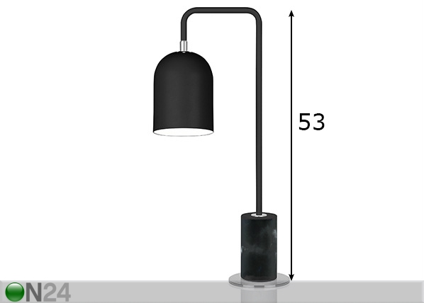 Настольная лампа Bend размеры
