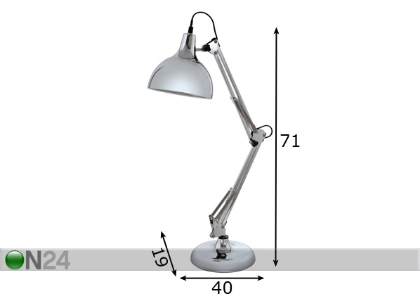 Настольная лампа Borgillio размеры