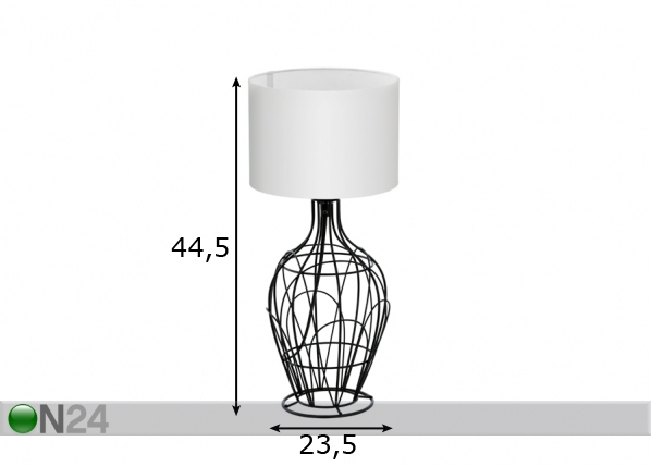 Настольная лампа Canetal 1 размеры