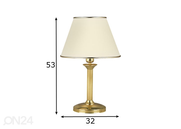 Настольная лампа Classic-2 G размеры