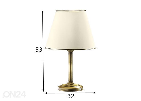 Настольная лампа Classic G размеры