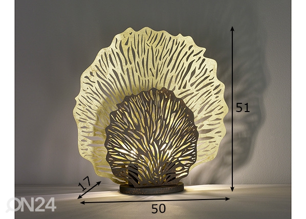 Настольная лампа Coral размеры