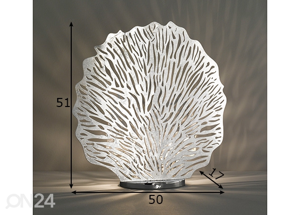Настольная лампа Coral размеры