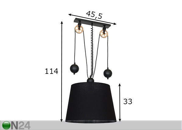 Настольная лампа Danton I размеры
