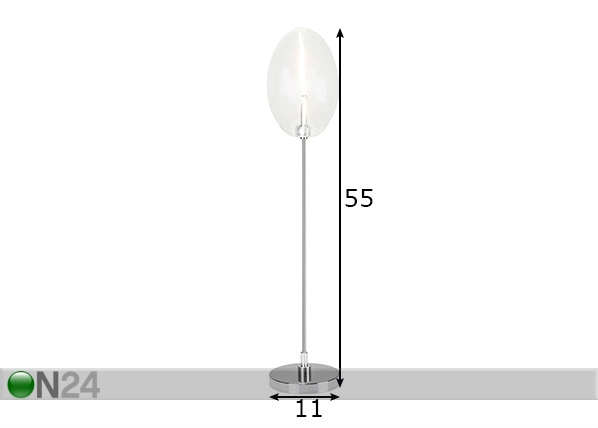 Настольная лампа Drops High размеры