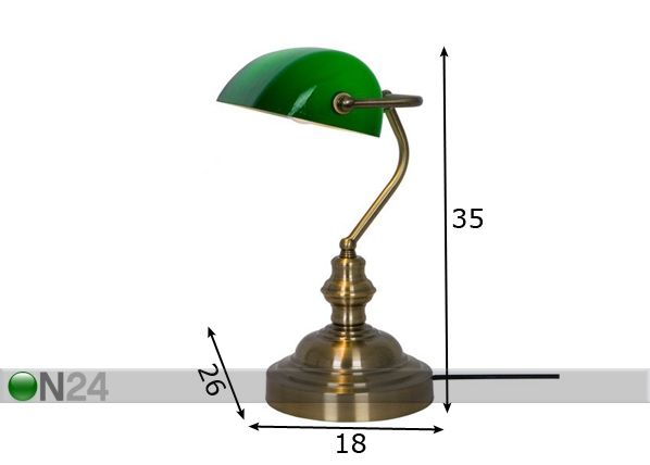 Настольная лампа Edes размеры