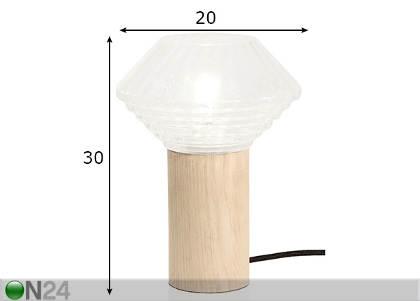 Настольная лампа Edge размеры