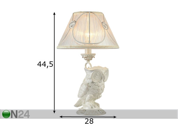 Настольная лампа Elegant Athena размеры
