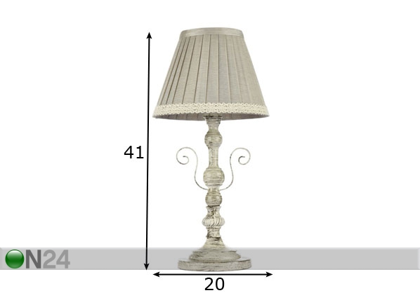 Настольная лампа Felicita размеры