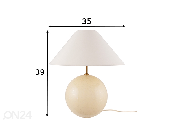 Настольная лампа Iris 35, кремовый