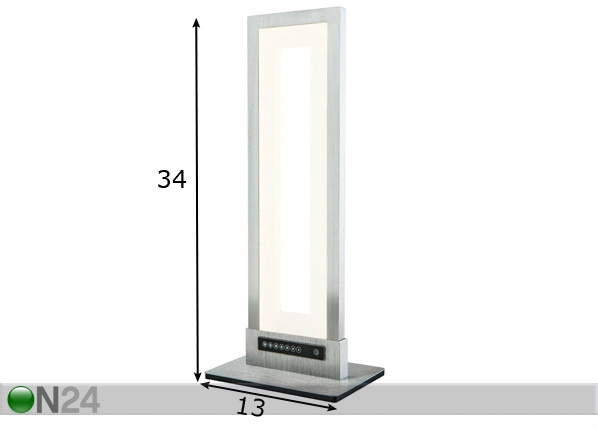 Настольная лампа Jano с регулируемой интенсивностью света размеры