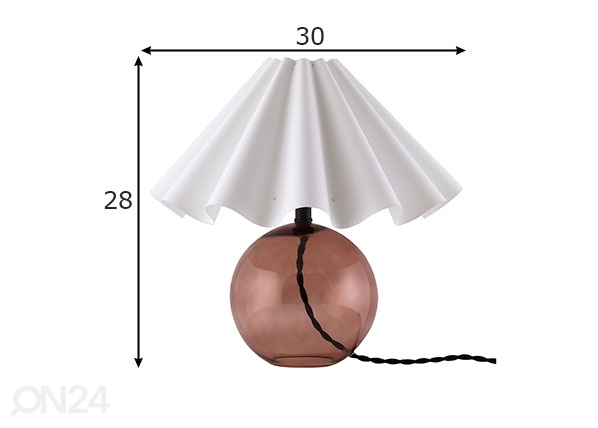 Настольная лампа Judith размеры