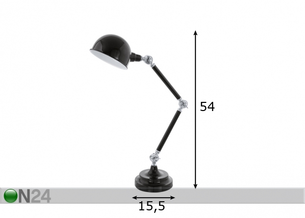 Настольная лампа Lasora размеры