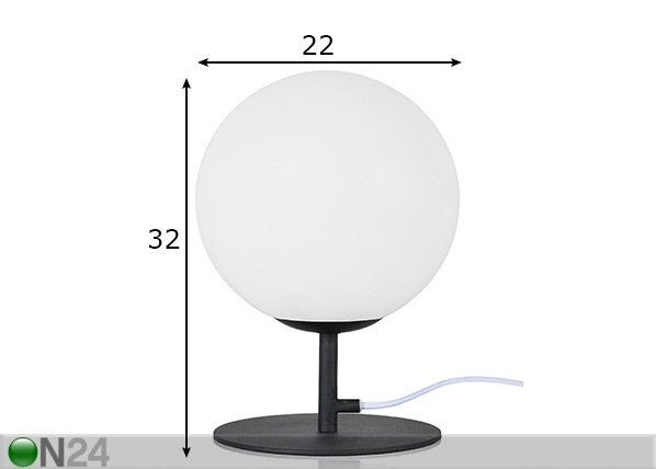 Настольная лампа Luna XL размеры