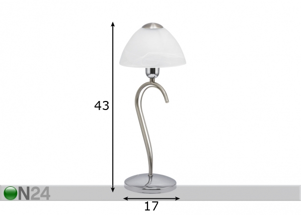 Настольная лампа Milea размеры