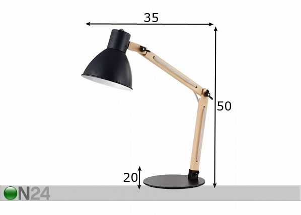 Настольная лампа Modern Apex размеры