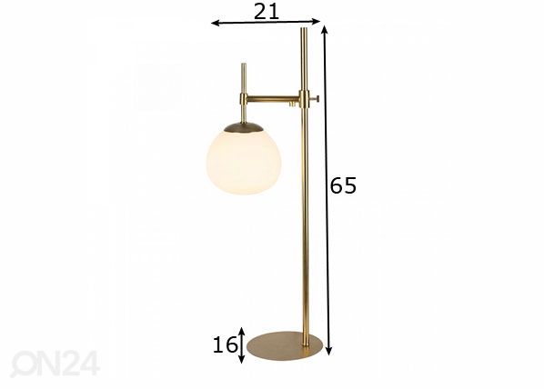 Настольная лампа Modern Erich размеры
