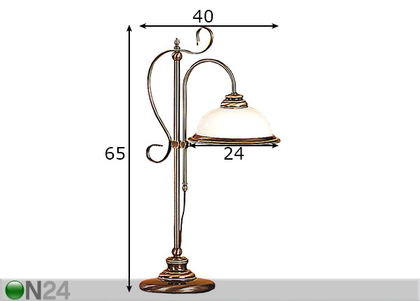 Настольная лампа Patyna размеры