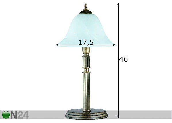 Настольная лампа Patyna IV размеры
