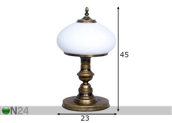 Настольная лампа Patyna VIII размеры