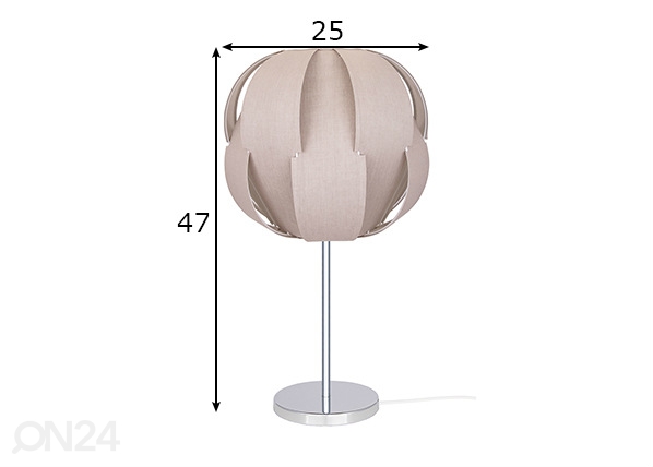 Настольная лампа Pavot размеры