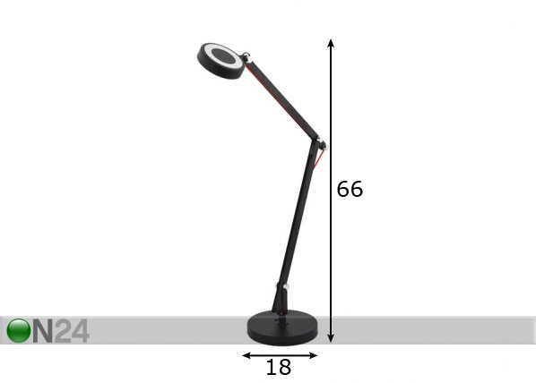 Настольная лампа Picaro 1 LED размеры
