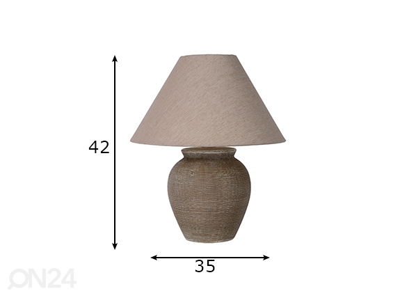 Настольная лампа Ramzi размеры