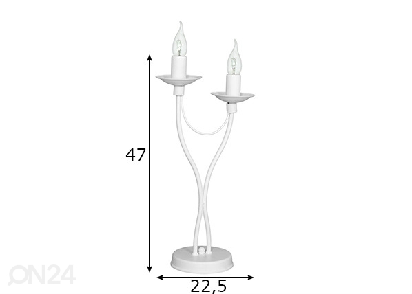 Настольная лампа Roza размеры