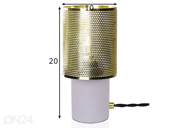 Настольная лампа Rumble размеры