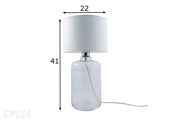 Настольная лампа Samasun White размеры