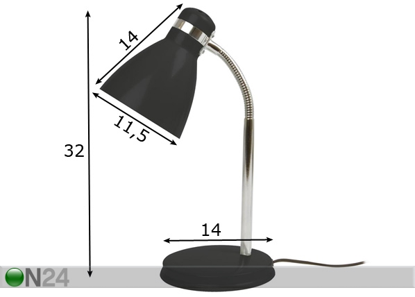 Настольная лампа Study размеры