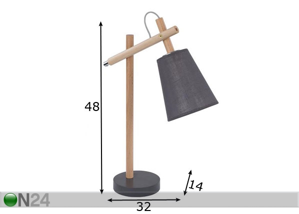 Настольная лампа Vaio размеры