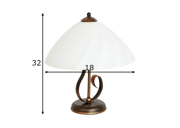 Настольная лампа Vento размеры