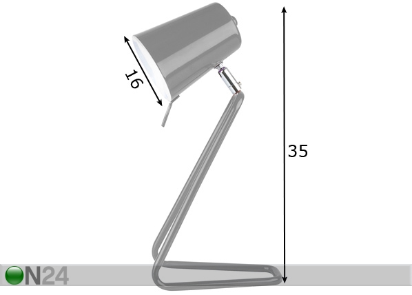 Настольная лампа Z размеры