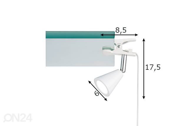 Настольная лампа Zirbel LED размеры