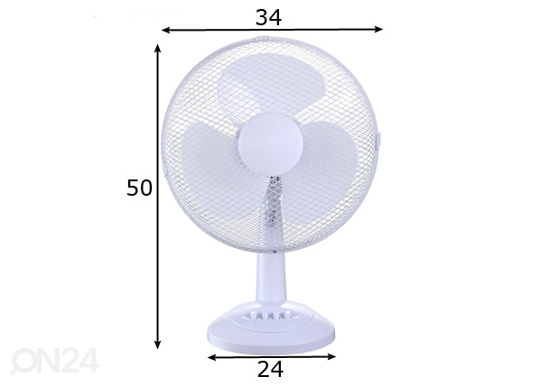 Настольный вентилятор Viento 40 Вт размеры