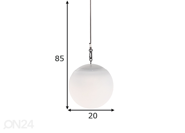 Настольный / потолочный светильник Garden LED размеры