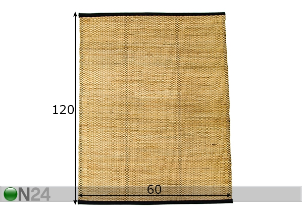 Натуральный ковёр из водного гранита 60x120 cm размеры