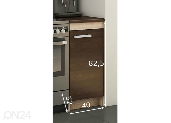 Нижний кухонный шкаф 40 cm размеры