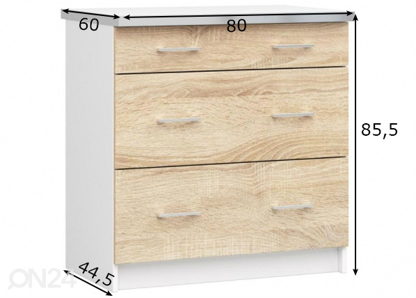 Нижний кухонный шкаф 80 cm размеры