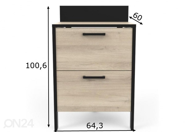 Нижний кухонный шкаф Chili 64,3 cm размеры