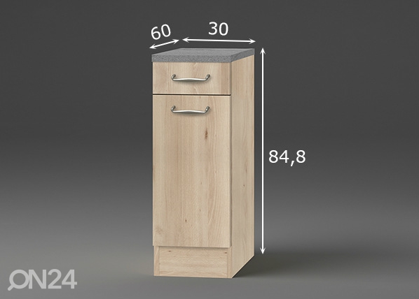 Нижний кухонный шкаф Elba 30 cm размеры
