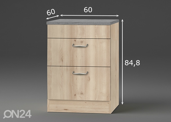 Нижний кухонный шкаф Elba 60 cm размеры