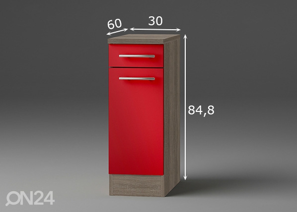 Нижний кухонный шкаф Imola 30 cm размеры