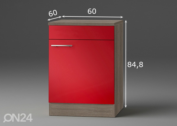 Нижний кухонный шкаф Imola 60 cm размеры